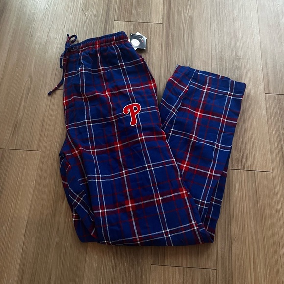 Philadelphia Phillies Plaid Sleep Pants - Picture 1 of 7